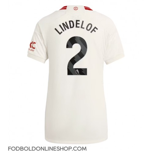 Manchester United Victor Lindelof #2 Tredjetrøje Dame 2023-24 Kortærmet